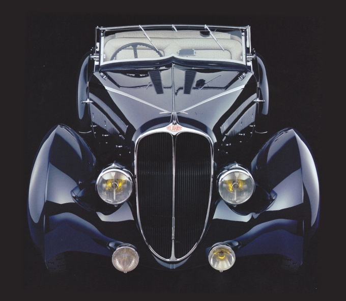 1936 Delahaye 135 Competition Convertible Figoni et Falaschi view from front